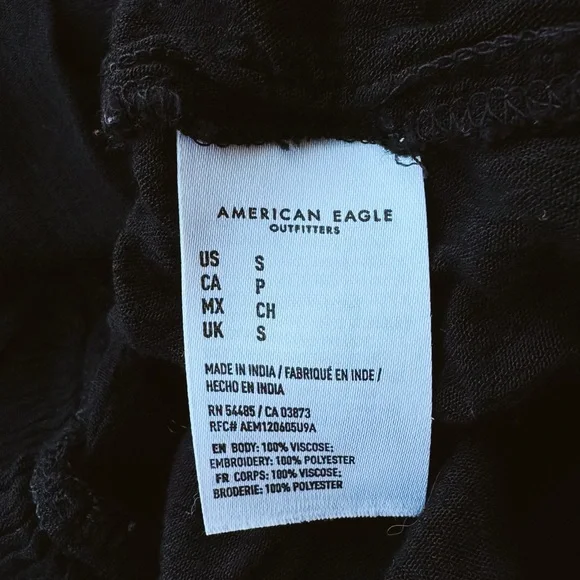 American Eagle Embroidered Blouse - Folk Art, Scandinavian, Boho - Size Small - Picture 6 of 6